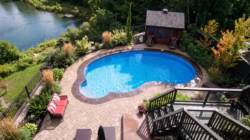 Celebrity pool in Cambridge — Aquascapes Waterloo Region