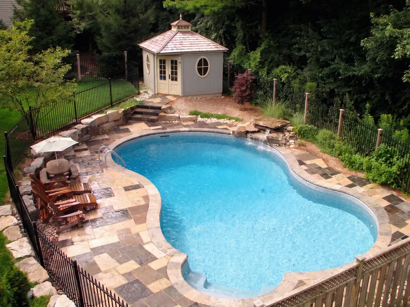 Dominican pool in Doon South — Aquascapes Waterloo Region