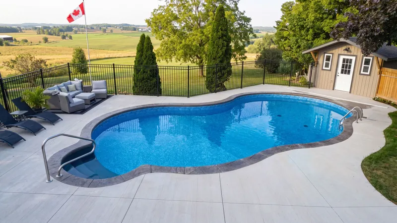 Oasis pool in Hawkesville — Aquascapes Waterloo Region