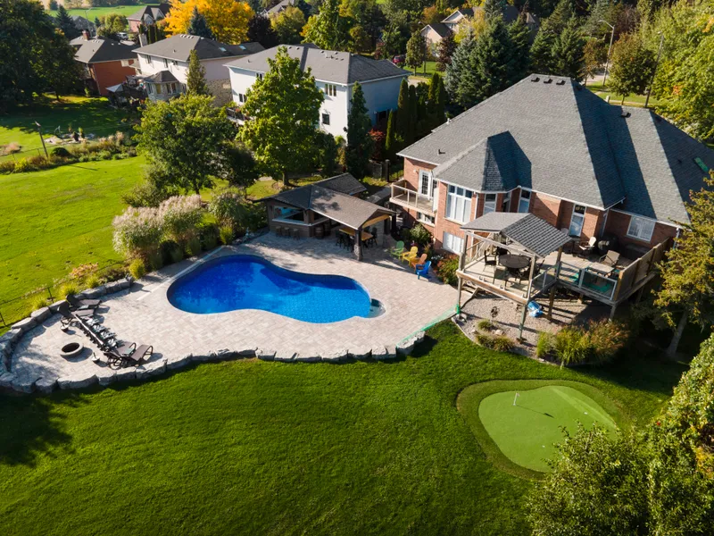 Custom Taromina pool in New Dundee — Aquascapes Waterloo Region