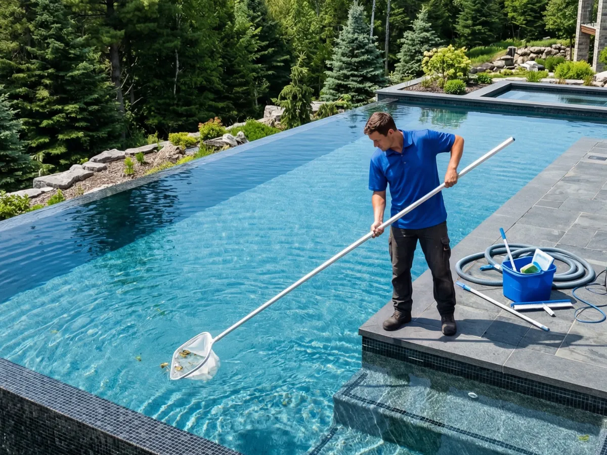 Weekly pool maintenance — Aquascapes Recreational Contractors, Waterloo Region